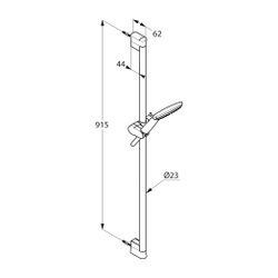 KLUDI FRESHLINE Brause-Set 1S 900mm weiß/chrom... KLUDI-6784091-00 4021344094131 (Abb. 1)