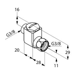 KLUDI Schmutzfilter für Eckventile chrom... KLUDI-7303005-10 4017080075213 (Abb. 1)