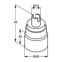 KLUDI Ersatzteil Steuereinheit 46mm KLUDI MEDI CARE Neutral... KLUDI-7436600-00 4021344041029 (Abb. 1)