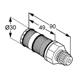 KLUDI Ersatzteil 56996 Temperaturregeleinheit UP (Ersatz für 75... KLUDI-7480900-00 4021344056078 (Abb. 1)