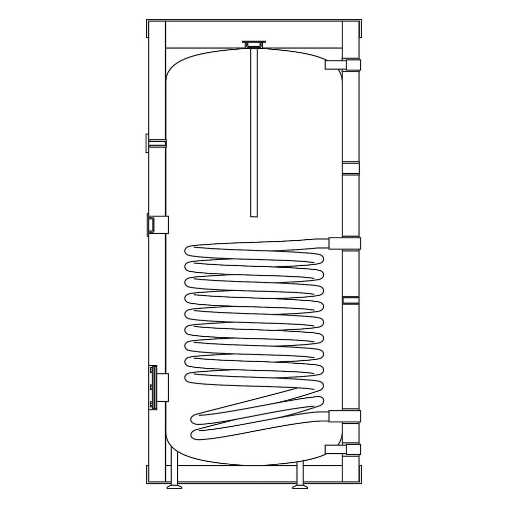 Kospel Standspeicher SW-401, 400 l, 1459x789mm, Stahl Emaille... KOSPEL-SW-401 5906564018619 (Abb. 2)