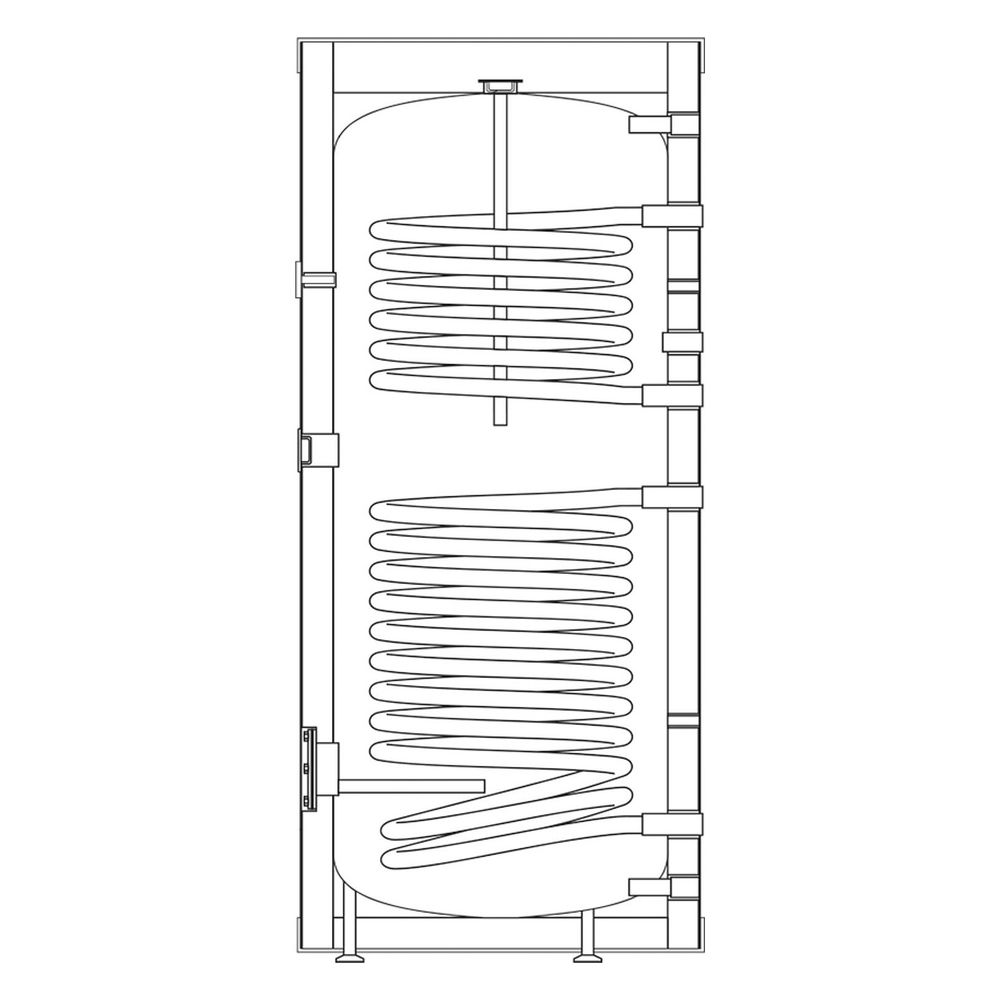 Kospel Warmwasser-Solarspeicher SB-401, 397l, 1459x789mm, Stahl Emaille... KOSPEL-SB-401 5906564018602 (Abb. 2)