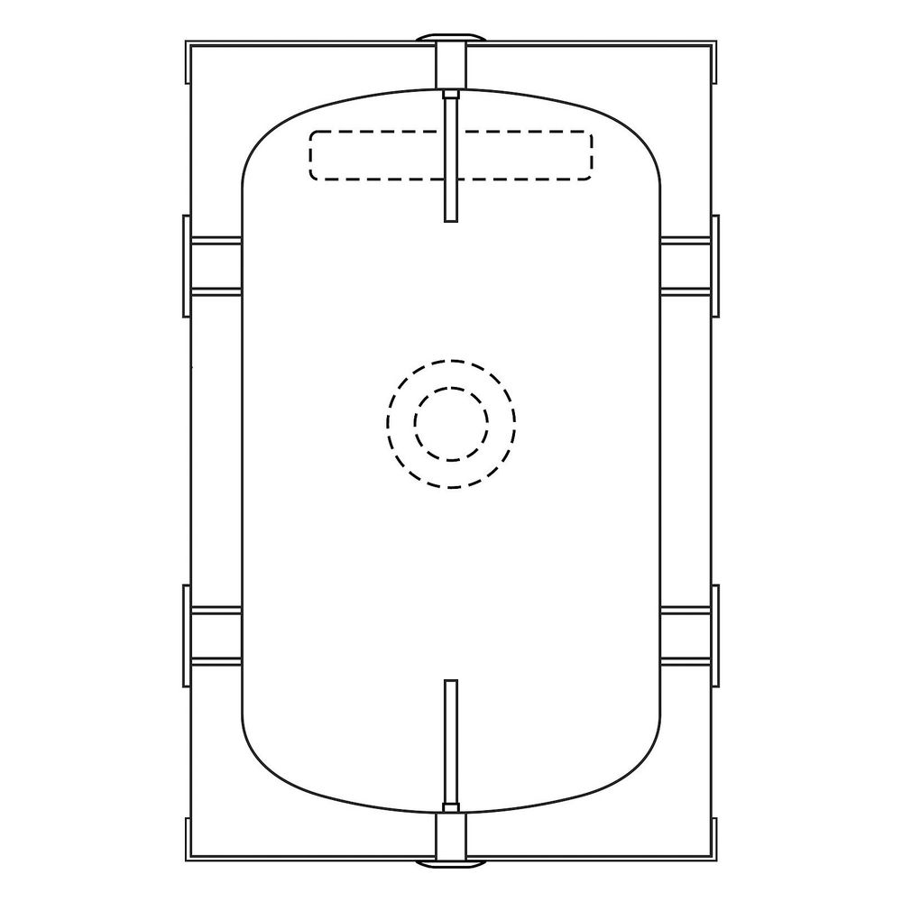 Kospel Pufferspeicher SVH-80, 81 l, 805x452mm, 3 bar, 95 Grad C... KOSPEL-SVH-80 5906564221750 (Abb. 2)