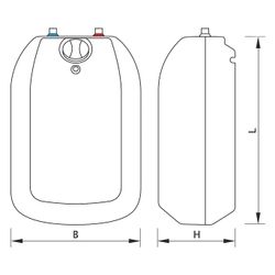 Kospel Warmwasserspeicher POC Luna inox POC.Gb-5 Übertisch, 5l, 2kW, 427x285x... KOSPEL-POC-G-5-LUNA-INOX 5906564160622 (Abb. 1)