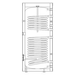 Kospel Warmwasser-Solarspeicher SB-401, 397l, 1459x789mm, Stahl Emaille... KOSPEL-SB-401 5906564018602 (Abb. 1)