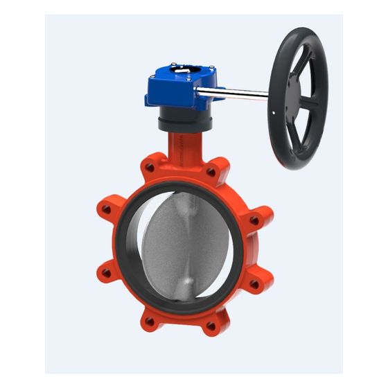 KSB Absperrklappe BOAX-SF, Gewindeflansch Getriebe MS50, PN 10, DN 250, EPDM