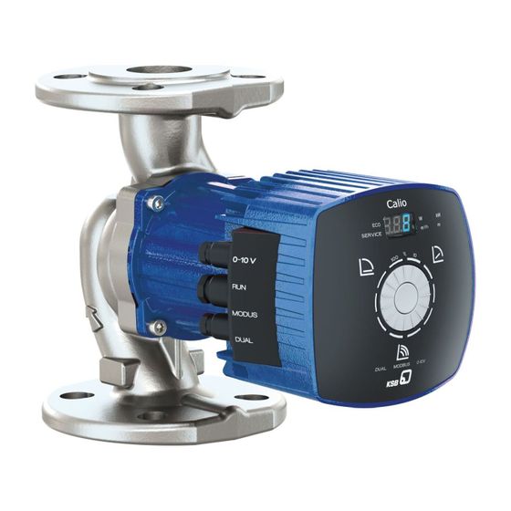 KSB Trinkwasserpumpe CalioTherm Pro 40-100 DN 40, PN 6/10/16, 1ph 230V, geregelt