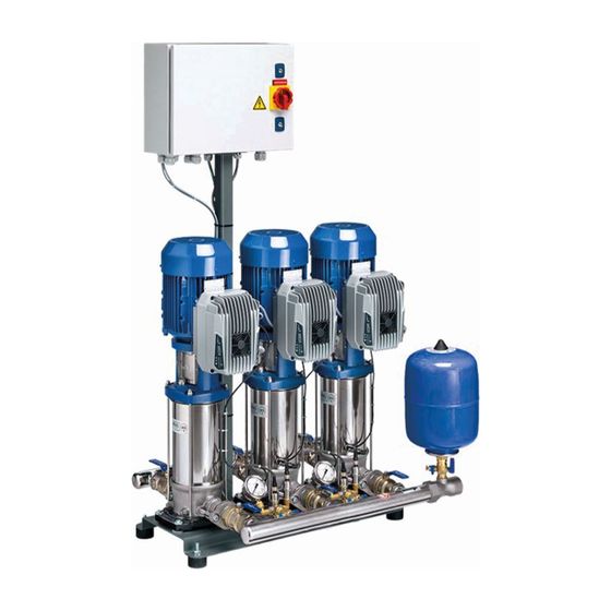 KSB Druckerhöhungsanlage DeltaBasic MVP 2-06/07 mit 2 Movitec 06/07, 1,5kW, Zulauf M