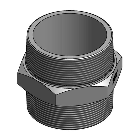 KSB Doppelnippel aus Messing R 1 1/4