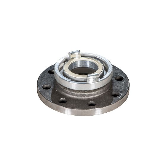 KSB Storz-Festkupplung mit Flansch DN 100 /A110 PN 16 gebohrt, Alu/Stahl