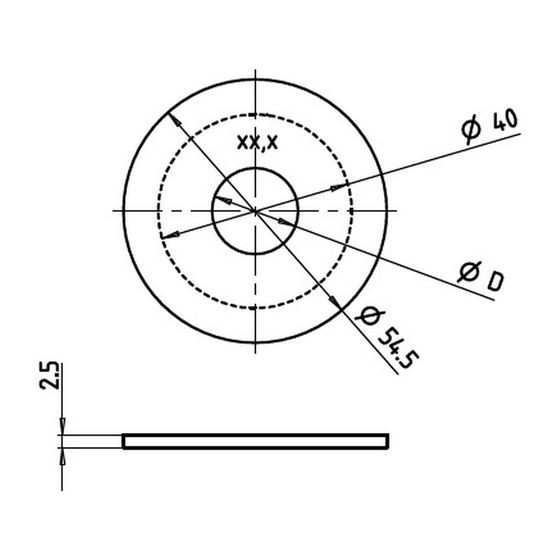 KSB Lochblende Fließdruckreduzierung 3 bar bei 200 l/min