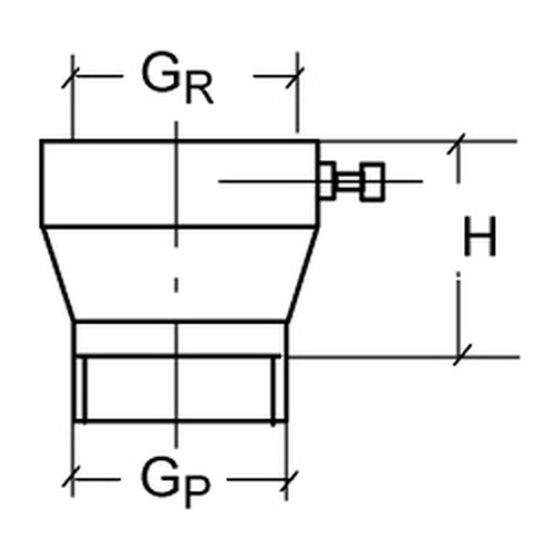 KSB Übergangsstück CrNi-Stahl Gewinde G 1 1/4