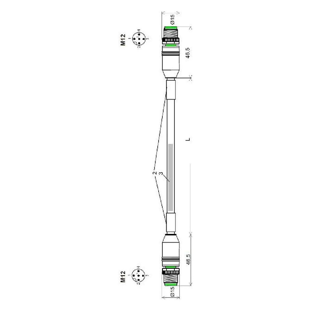 KSB CAN-Buskabel mit Stecker geschirmt, 4-adrig, 20m, 05238639... KSB-05238639 4031932563574 (Abb. 2)