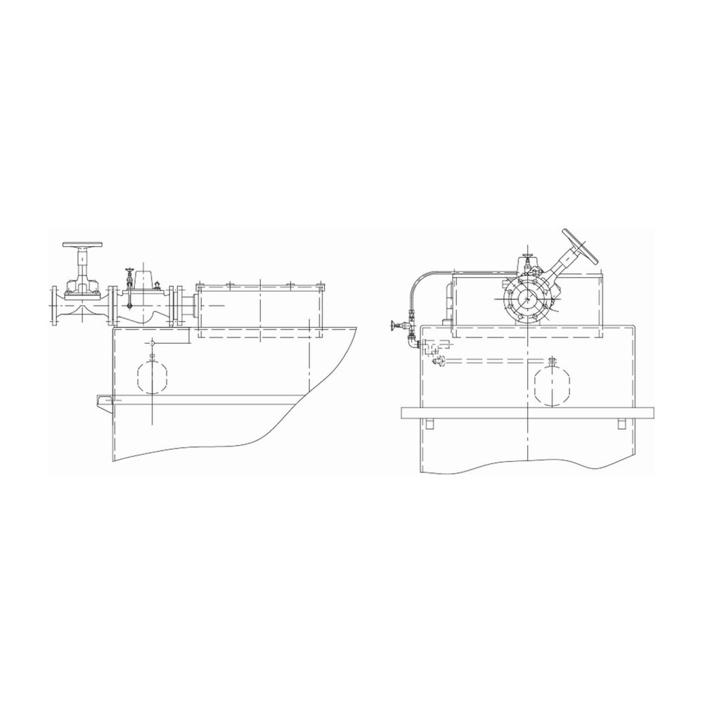 KSB Membranventil-Zulaufset für PE-Vorbehälter, Anschluss DN 100... KSB-19071382 4031932198110 (Abb. 2)