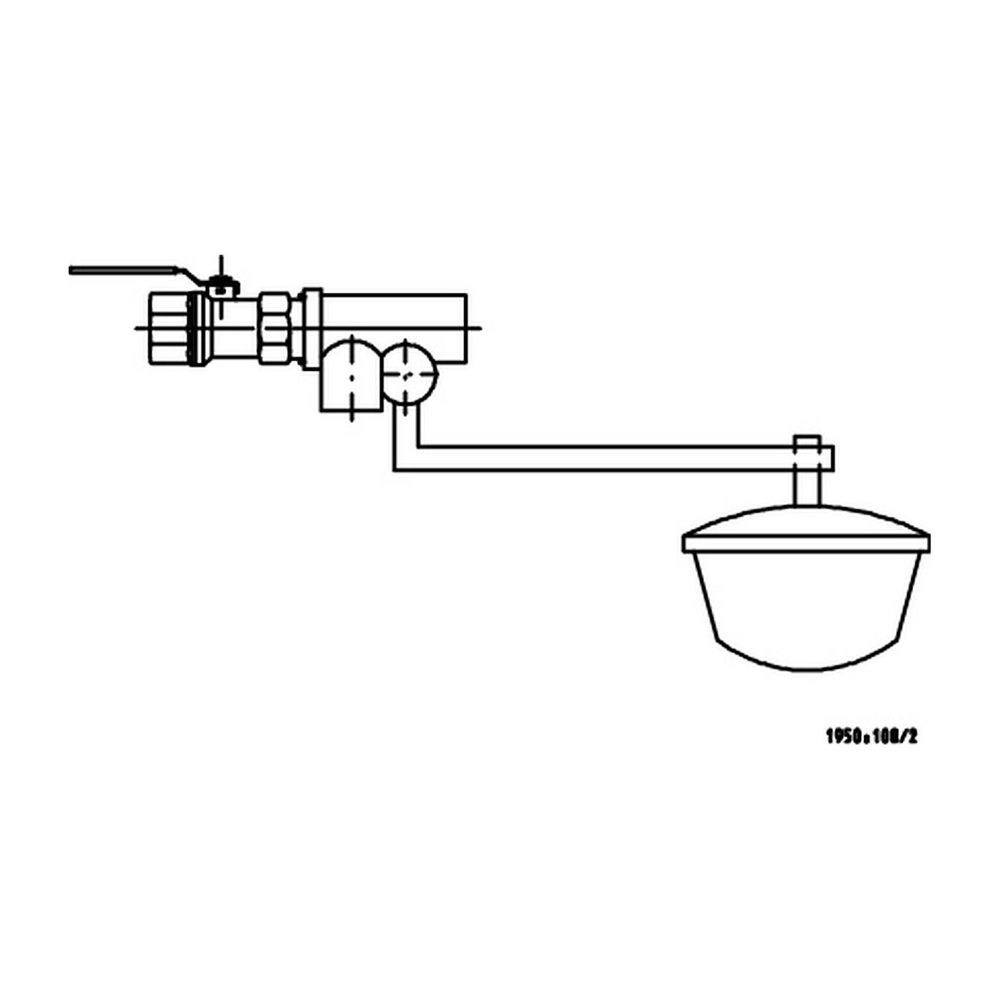 KSB Schwimmerventil-Zulaufset für PE-Vorbehälter, Anschluss R 1 1/2"... KSB-19070393 4031932198158 (Abb. 1)