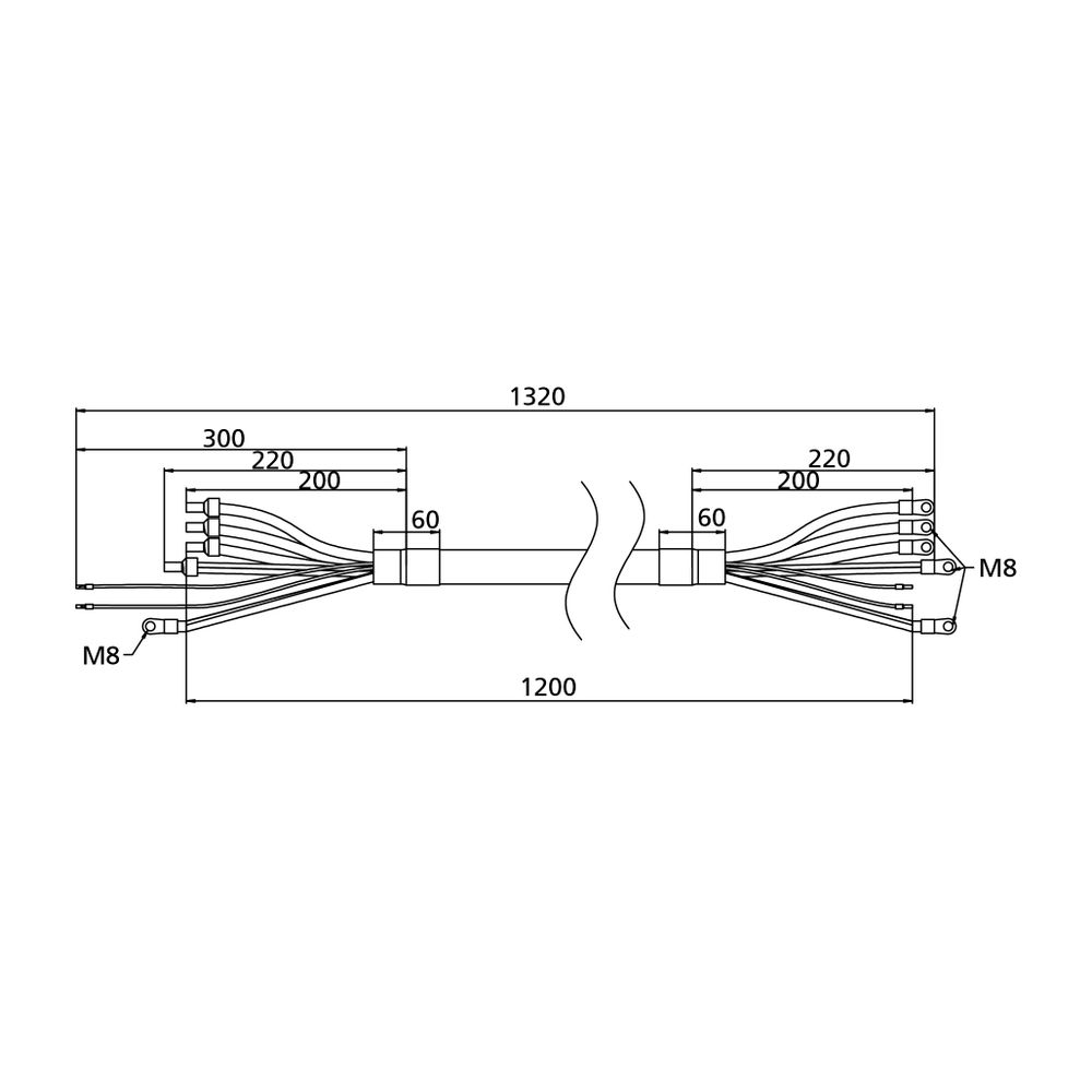 KSB Anschlussleitung 0,9m PD-Motor für Motor bis einschließlich 11kW... KSB-01637009 4031932296021 (Abb. 2)