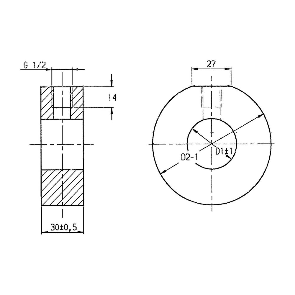 KSB Druckmessflansch DN 50 1.4571, einschließlich Schrauben und Dichtung... KSB-47064196 4031932197205 (Abb. 2)