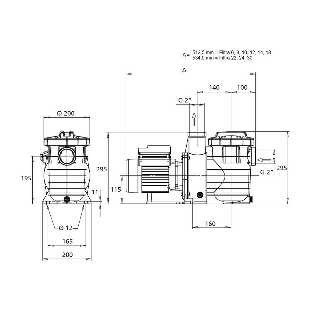 KSB Umwälzpumpe Filtra N 24 D mit Drehstrommotor, IE3... KSB-48242865 3247545024161 (Abb. 2)