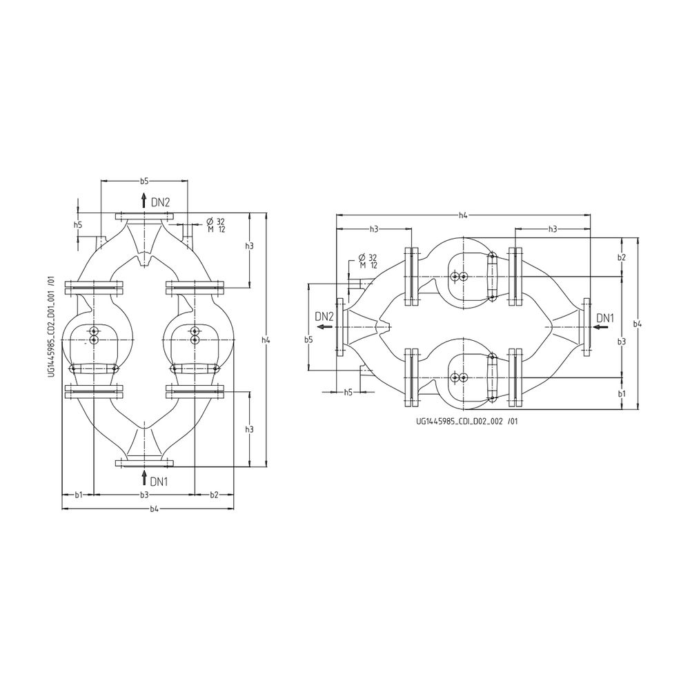 KSB Hosenrohr saugseitig DN 65, PN 10/16 Grauguss... KSB-40000690 4031932113687 (Abb. 2)