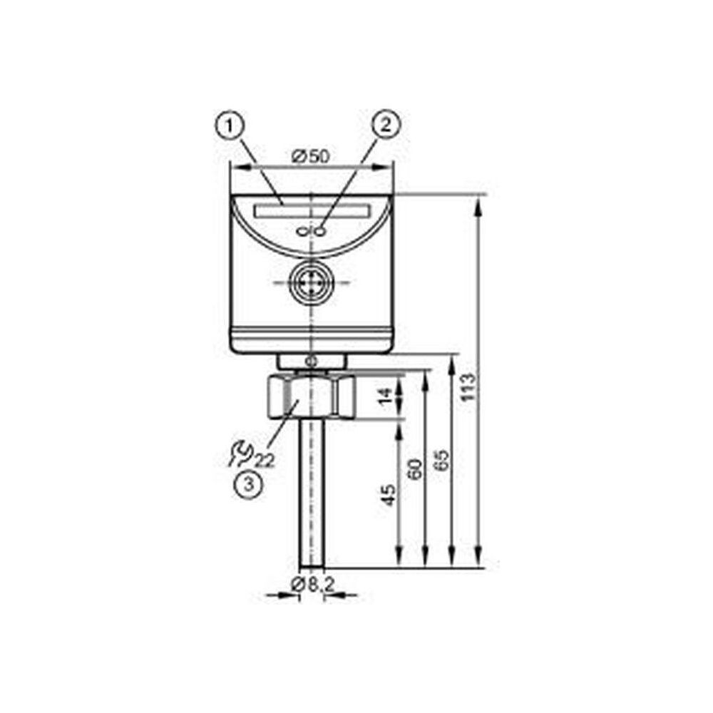 KSB Strömungssensor, Messbereich 3-300cm/s, 01150960... KSB-01150960 4031932201759 (Abb. 2)