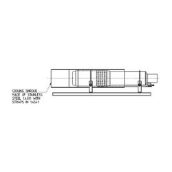 KSB Kühlmantel horizontal, 4" d. 160-180mm L. 800mm, 1.4301... KSB-01138318 4031932200134 (Abb. 1)