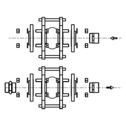KSB Anschlussset G 1 1/2" x 42mm, Typ 50, DN 40, G 1 1/2" Innengewinde, PN 16, mit Längen... KSB-05063509 4031932341332 (Abb. 1)