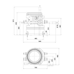 KSB Hebeanlage AmaDrainer Box 1 B 405/35 Überflur, mit AmaDrainer A 405 SE/35... KSB-29131766 4031932154031 (Abb. 1)