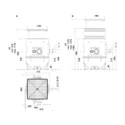 KSB Hebeanlage AmaDrainer Box Z2 U 405/35 Unterflur, mit Tauchmotorpumpe AmaDrainer A 405... KSB-29131758 4031932153959 (Abb. 1)