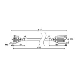 KSB Anschlussleitung 0,9m, PD-Motor für Motor 5,5 bis 7,5kW, 01437169... KSB-01437169 4031932296458 (Abb. 1)