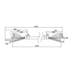 KSB Anschlussleitung 0,9m PD-Motor für Motor bis einschließlich 11kW... KSB-01637009 4031932296021 (Abb. 1)