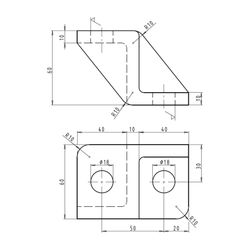 KSB Pumpenfuss vertikaler Einbau Etaline Z 100-100-200 bis 200-200-315... KSB-47089180 4031932197144 (Abb. 1)