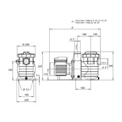 KSB Umwälzpumpe Filtra N 24 D mit Drehstrommotor, IE3... KSB-48242865 3247545024161 (Abb. 1)