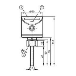 KSB Strömungssensor, Messbereich 3-300cm/s, 01150960... KSB-01150960 4031932201759 (Abb. 1)