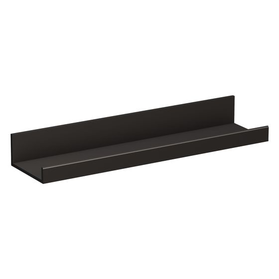 Laufen Ablage Assist 400x100mm, ohne Ausschnitt, Aluminium, Schwarz matt