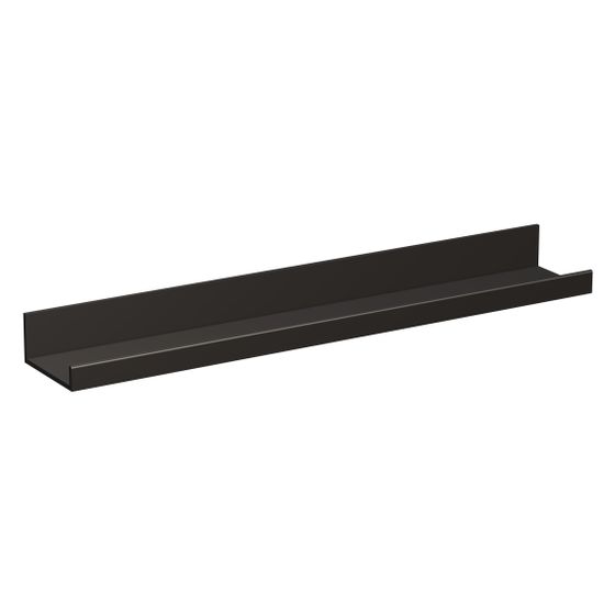 Laufen Ablage Assist 600x100mm, ohne Ausschnitt, Aluminium, Schwarz matt