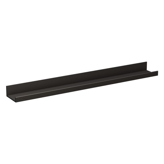 Laufen Ablage Assist 800x100mm, ohne Ausschnitt, Aluminium, Schwarz matt