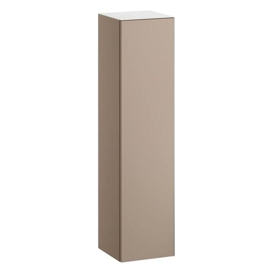 Laufen Hochschrank Folio 300x303x1246mm, mit 1 Tür Anschlag links, 4 Glasablagen und Push/Pull, Moonstone