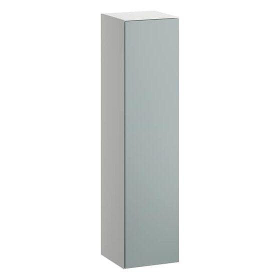 Laufen Hochschrank Folio 300x303x1246mm, mit 1 Tür Anschlag rechts, 4 Glasablagen und Push/Pull, Fossilgrau