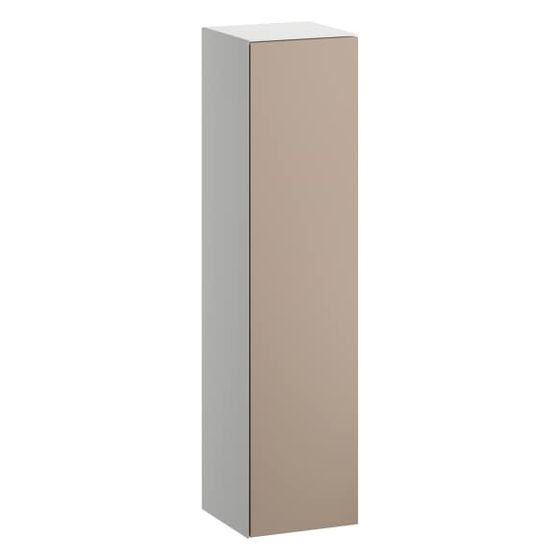 Laufen Hochschrank Folio 300x303x1246mm, mit 1 Tür Anschlag rechts, 4 Glasablagen und Push/Pull, Moonstone