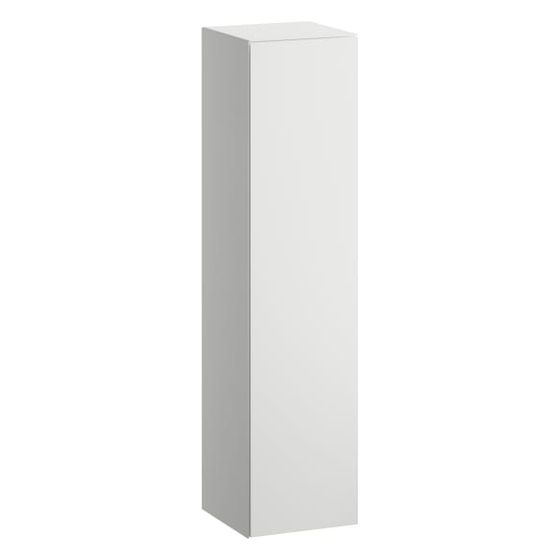 Laufen Hochschrank Folio 300x303x1246mm, mit 1 Tür Anschlag rechts, 4 Glasablagen und Push/Pull, Weiß matt