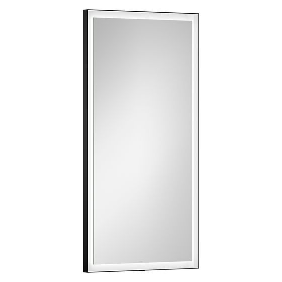 Laufen Spiegel Yva 500x40x1000mm, rechteckig, LED-Beleuchtung, Touch-Schalter Ein/Aus/Dimmer, Schwarz matt
