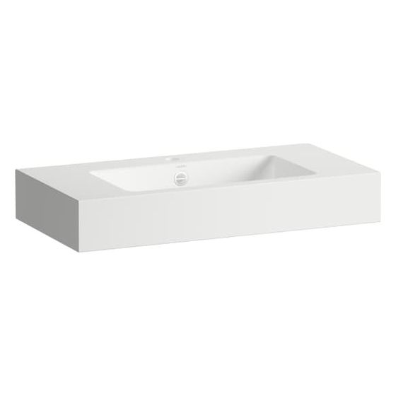 Laufen Waschtisch Classics 800x405x135mm, rechteckig, mit 1 Hahnloch und Überlauf, Weiß