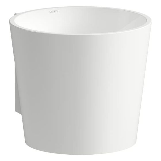 Laufen Waschtisch Scopio 400x500x350mm, mit Armaturenbank und 1 Hahnloch, ohne Überlauf, Weiß