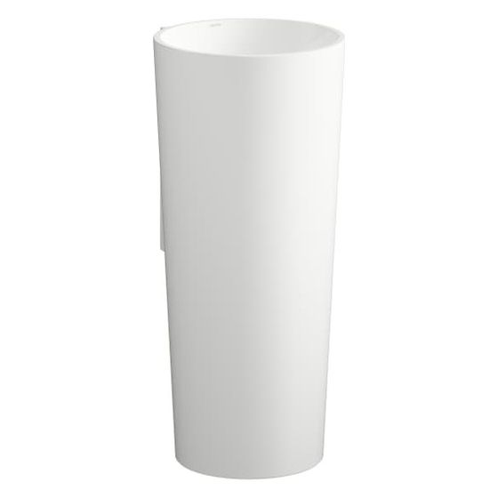 Laufen Waschtisch bodenstehend Scopio 400x500x900mm, mit Wandanbindung, Armaturenbank und 1 Hahnloch, ohne Überlauf, Weiß