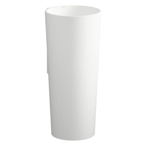 Laufen Waschtisch bodenstehend Scopio 400x500x900mm, mit Wandanbindung, Armaturenbank und 1 Hahnloch, ohne Überlauf, Weiß matt