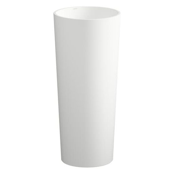 Laufen Waschtisch bodenstehend Scopio 400x425x900mm, mit Wandanbindung ohne Armaturenbank, Hahnloch und Überlauf, Weiß matt