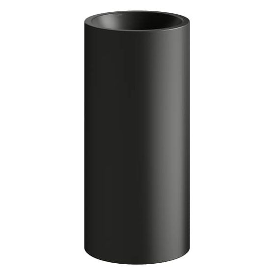 Laufen Waschtisch freistehend Form 404x404x900mm, ohne Hahnloch und Überlauf, Schwarz matt