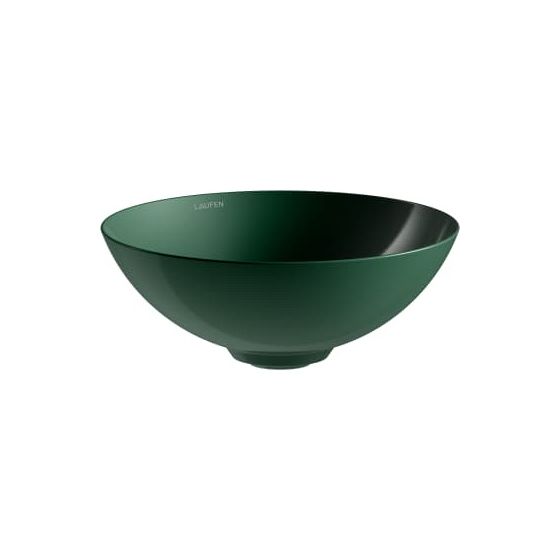 Laufen Waschtisch-Schale Characters 300x300x118mm, rund, ohne Hahnloch und Überlauf, Deep Green