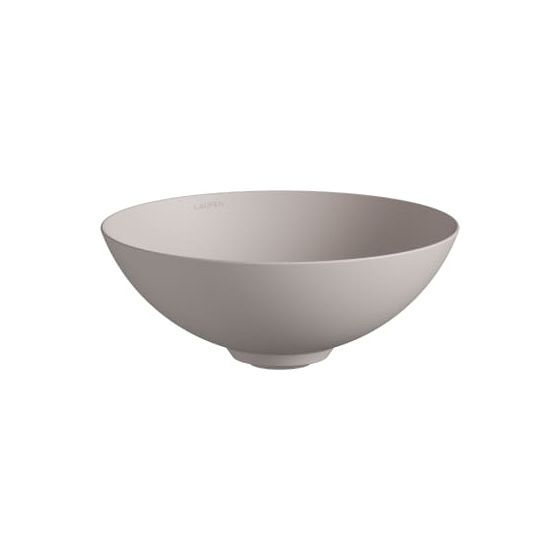 Laufen Waschtisch-Schale Characters 300x300x118mm, rund, ohne Hahnloch und Überlauf, Oyster matt