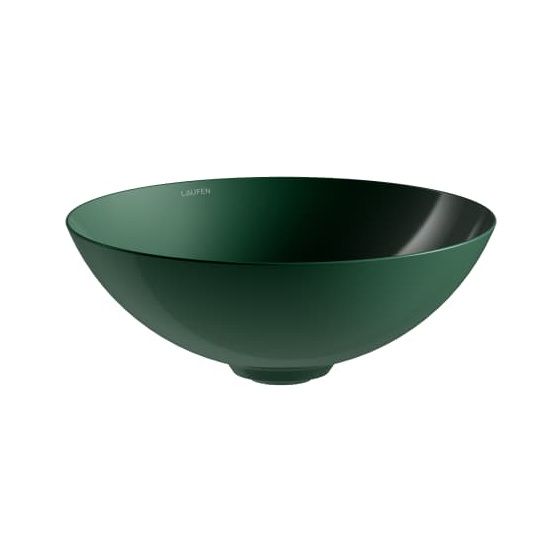 Laufen Waschtisch-Schale Characters 360x360x137mm, rund, ohne Hahnloch und Überlauf, Deep Green